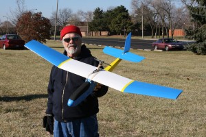 Dave Held poses with the V5 Prototype